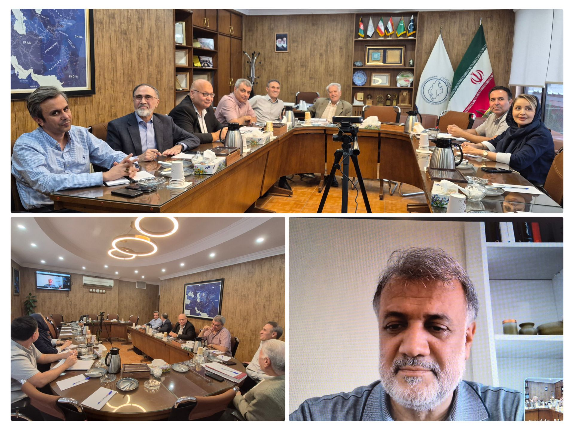 پانزدهمین جلسه هیئت‌مدیره انجمن صنفی شرکت‌های حمل‌ونقل بین‌المللی  استان خراسان رضوی برگزار شد